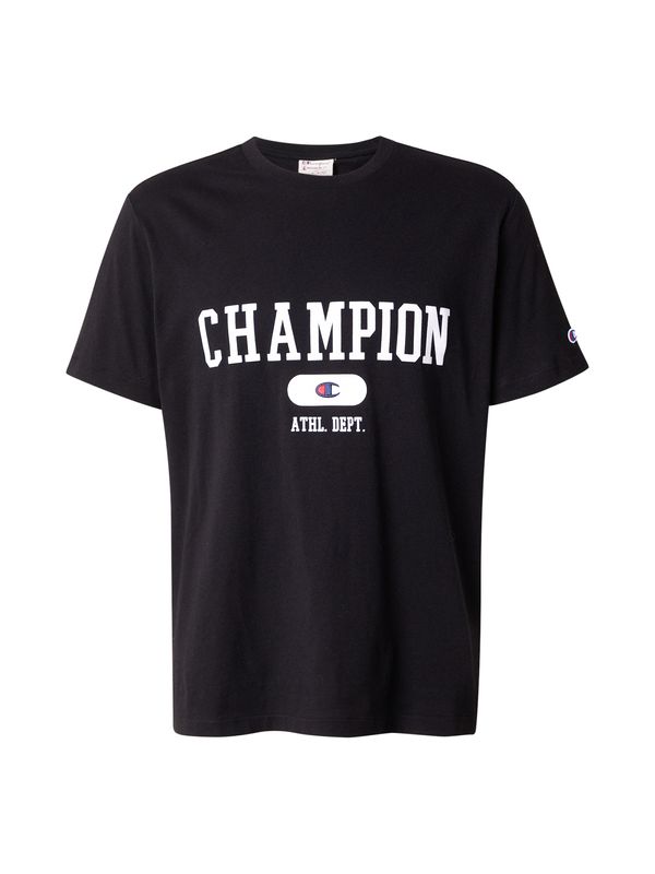 Champion Authentic Athletic Apparel Champion Authentic Athletic Apparel Majica  črna / bela