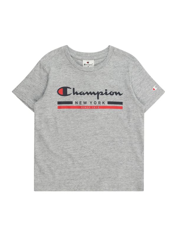 Champion Authentic Athletic Apparel Champion Authentic Athletic Apparel Majica  modra / siva / krvavo rdeča / bela