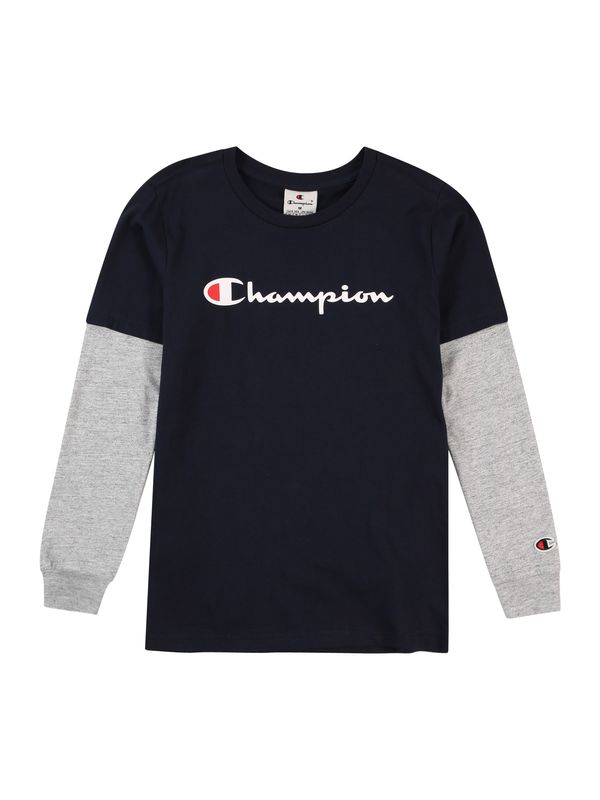 Champion Authentic Athletic Apparel Champion Authentic Athletic Apparel Majica  mornarska / pegasto siva / bela