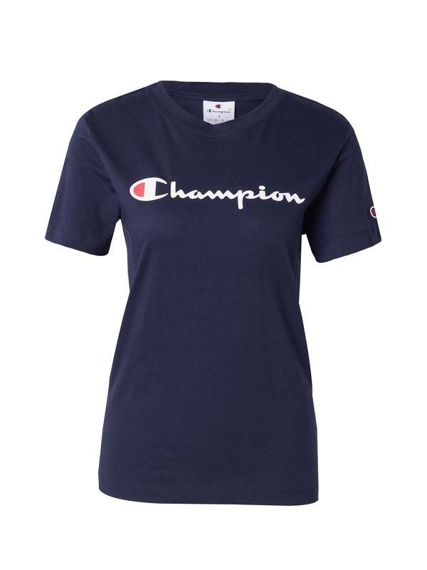 Champion Authentic Athletic Apparel Champion Authentic Athletic Apparel Majica  mornarska / temno rdeča / bela