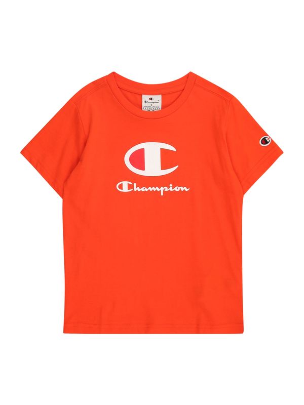 Champion Authentic Athletic Apparel Champion Authentic Athletic Apparel Majica  neonsko oranžna / bela