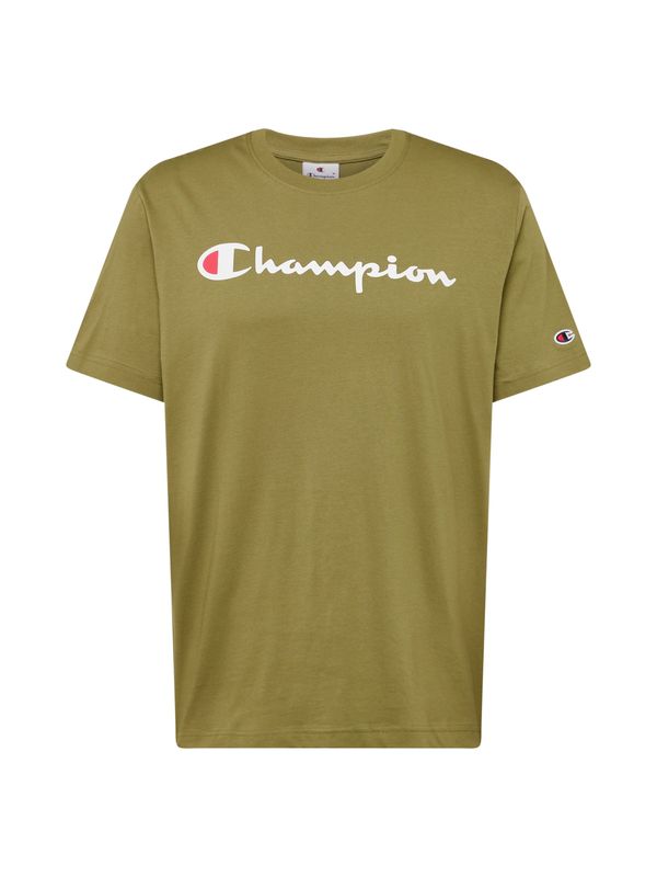 Champion Authentic Athletic Apparel Champion Authentic Athletic Apparel Majica  oliva / rdeča / bela