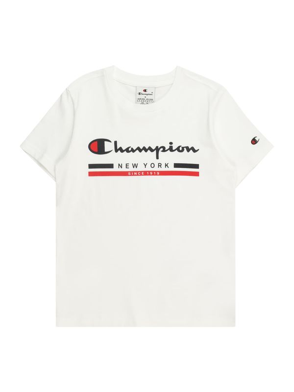 Champion Authentic Athletic Apparel Champion Authentic Athletic Apparel Majica  temno modra / krvavo rdeča / bela