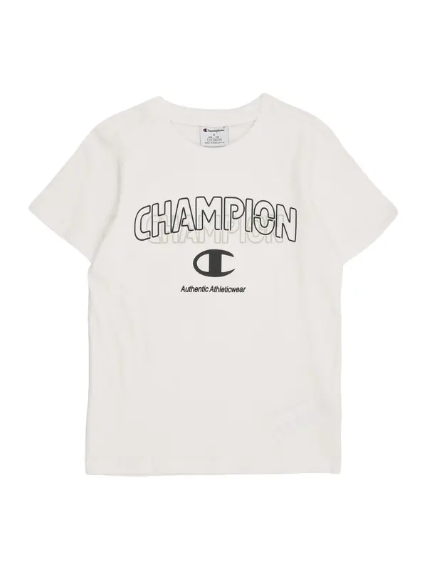 Champion Champion Majica  črna / bela
