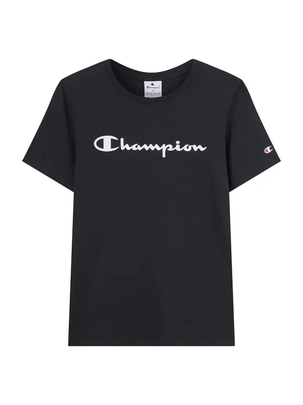 Champion Champion Majica  črna / bela