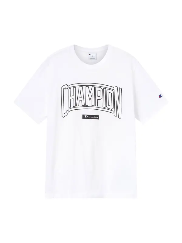 Champion Champion Majica  črna / bela