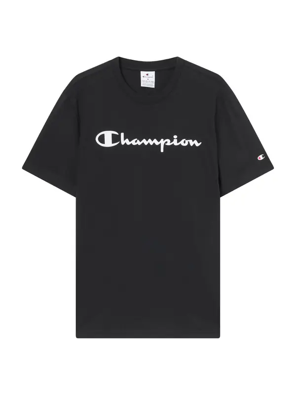 Champion Champion Majica  črna / bela