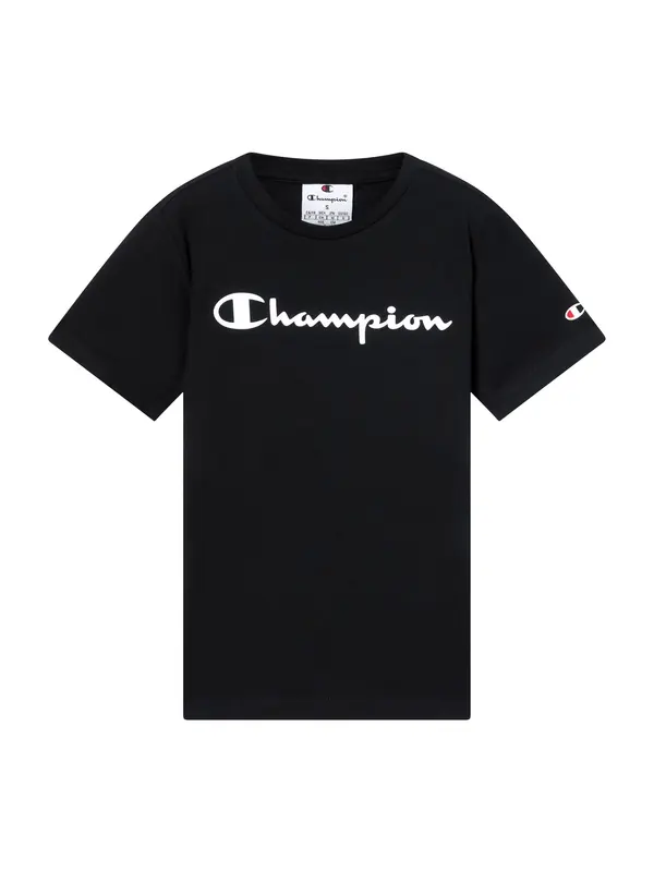 Champion Champion Majica  črna / bela