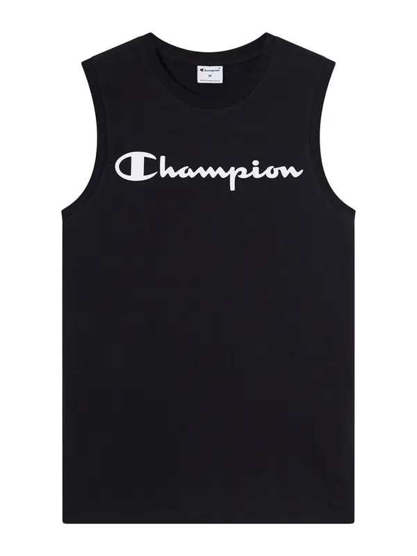 Champion Champion Majica  črna / bela
