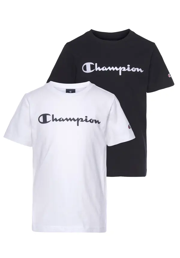 Champion Champion Majica  modra / krvavo rdeča / črna / bela
