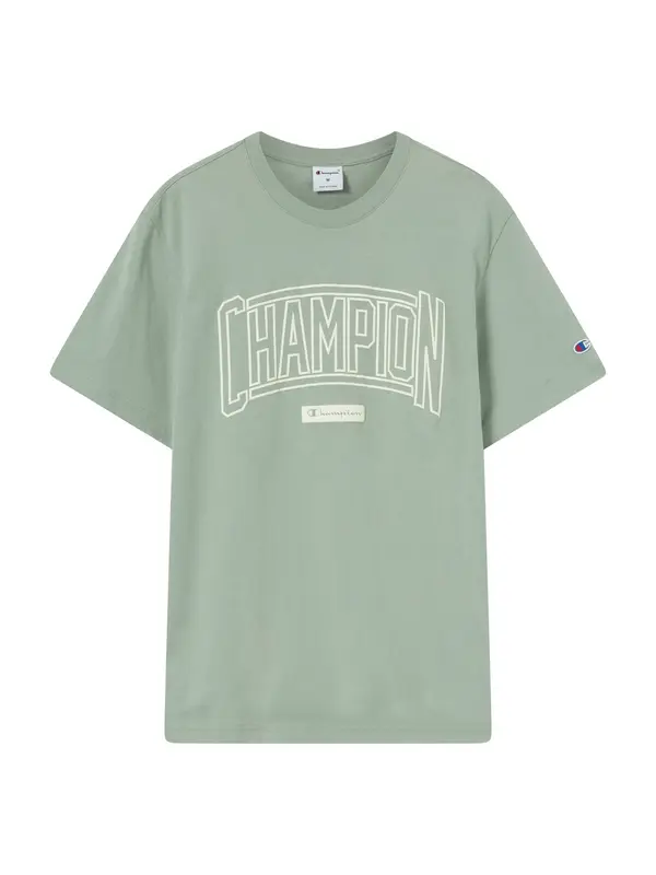 Champion Champion Majica  pastelno zelena / bela