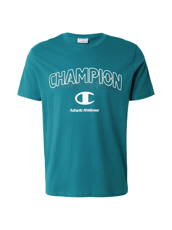 Champion Champion Majica  smaragd / bela