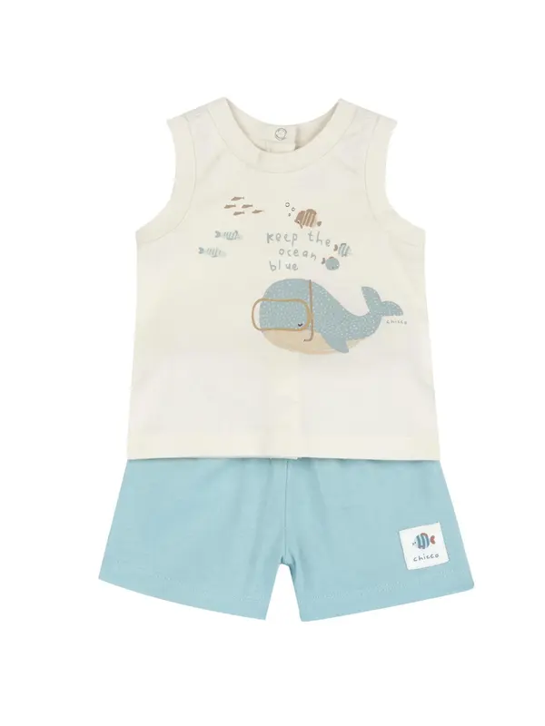 Chicco Chicco Komplet  ecru / pesek / svetlo modra / svetlo rjava