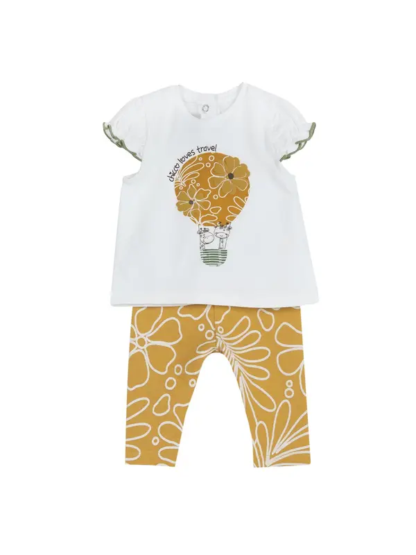 Chicco Chicco Komplet  rumena / kaki / bela