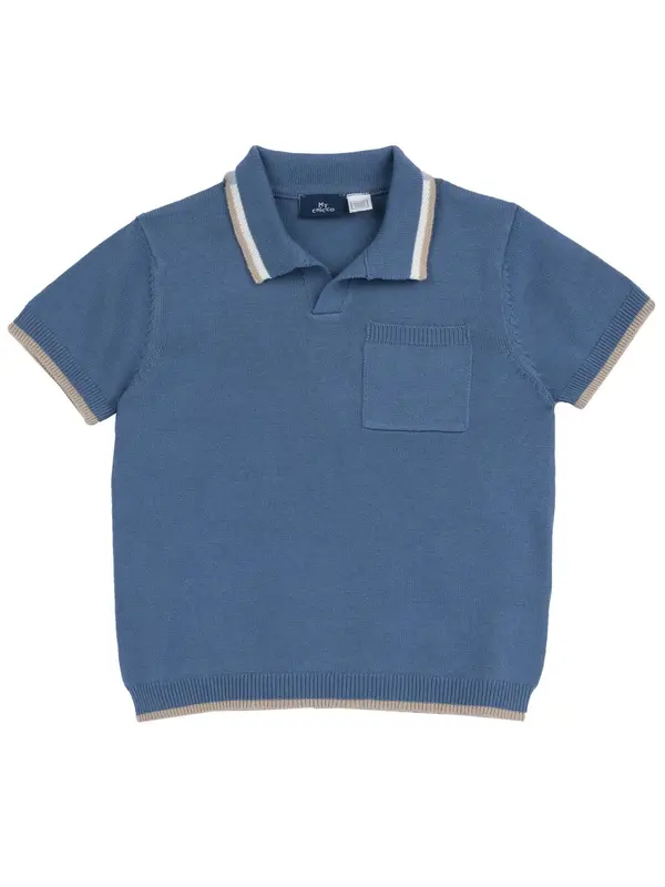 Chicco Chicco Majica  marine / kamen / bela