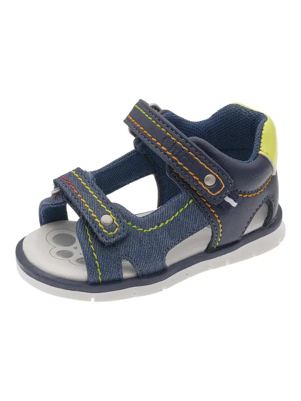 Chicco Chicco Odprti čevlji 'Figi'  temno modra / neonsko zelena