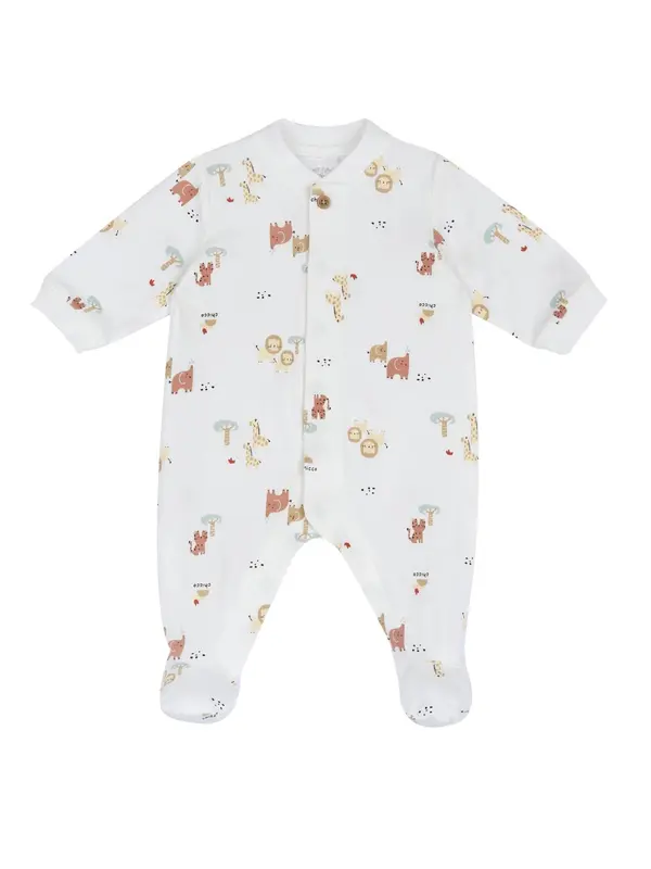 Chicco Chicco Pajac/bodi  svetlo rjava / temno oranžna / bela