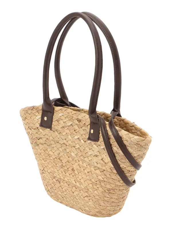 CITA MAASS CITA MAASS Nakupovalna torba 'STRAW BAG'  bež / rjava
