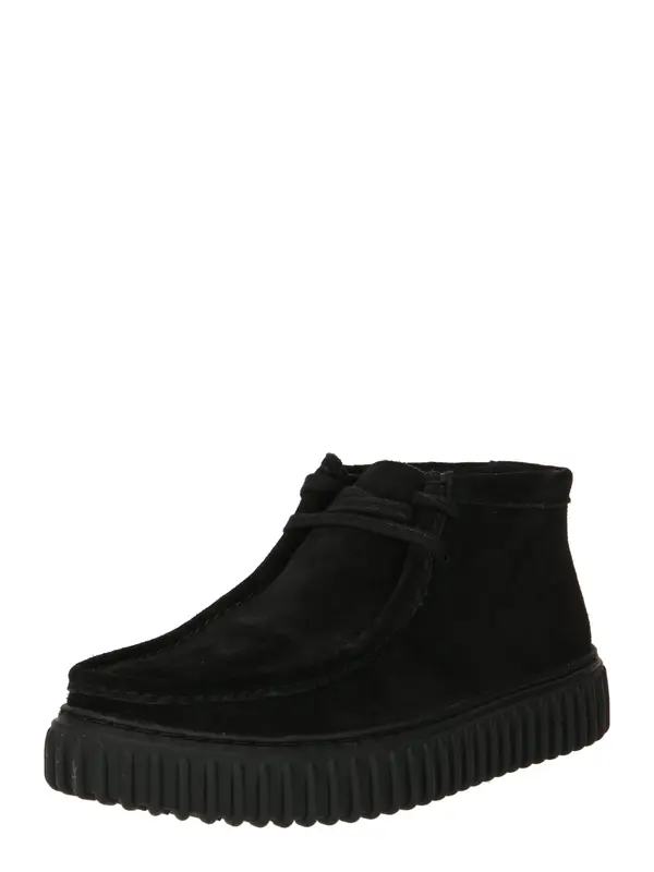 CLARKS CLARKS Čevlji na vezalke 'Torhill Hi'  črna