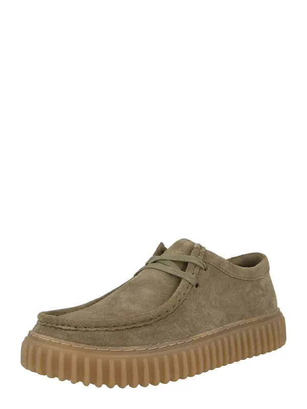CLARKS CLARKS Čevlji na vezalke 'Torhill'  oliva