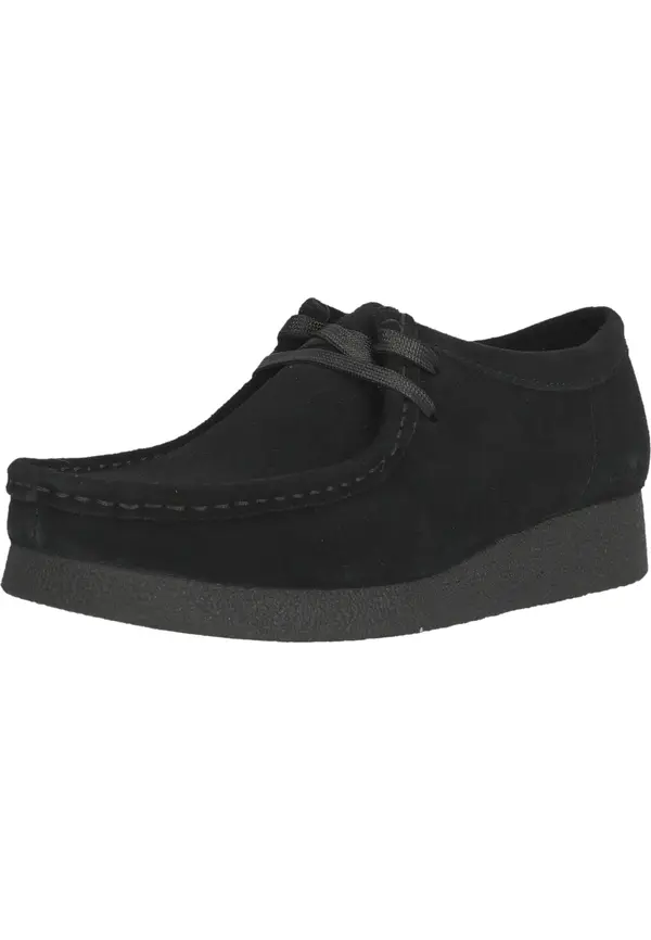 CLARKS CLARKS Čevlji na vezalke 'Wallabee'  črna
