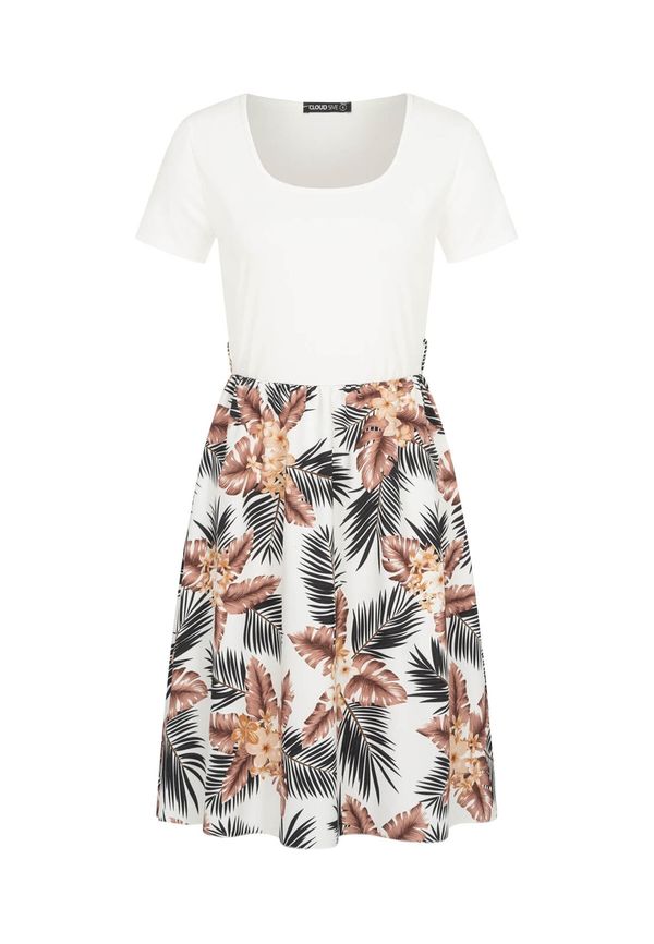 Cloud5ive Cloud5ive Obleka  brokat / breskev / črna / bela