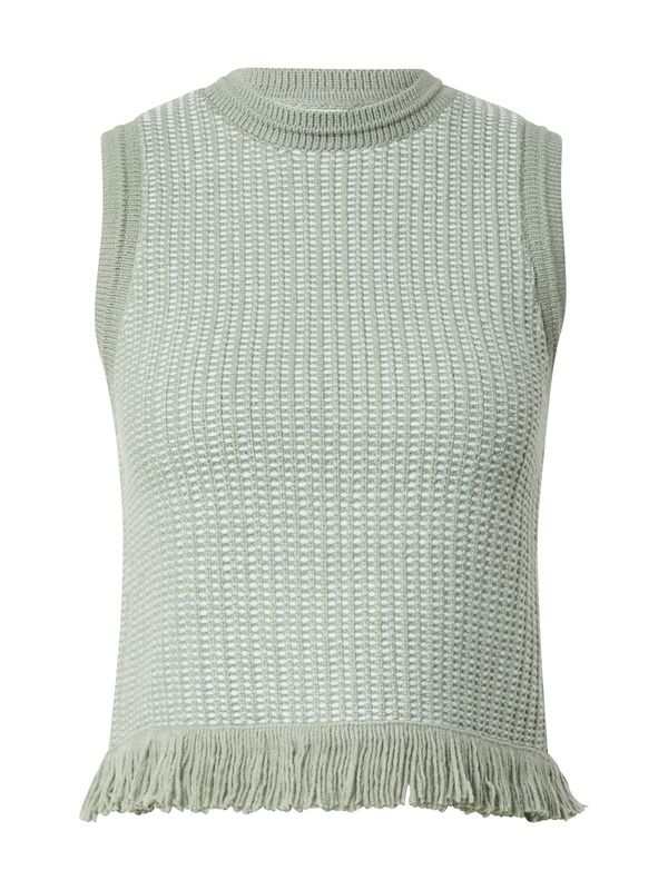 Club Monaco Club Monaco Top z naramnicami  pastelno zelena / bela