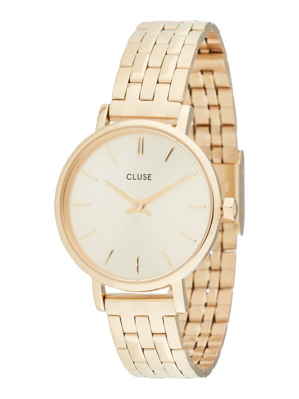 CLUSE CLUSE Analogna ura  kremna / zlata