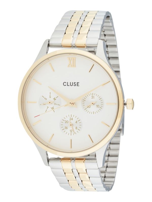 CLUSE CLUSE Analogna ura 'Minuit'  zlata / srebrna