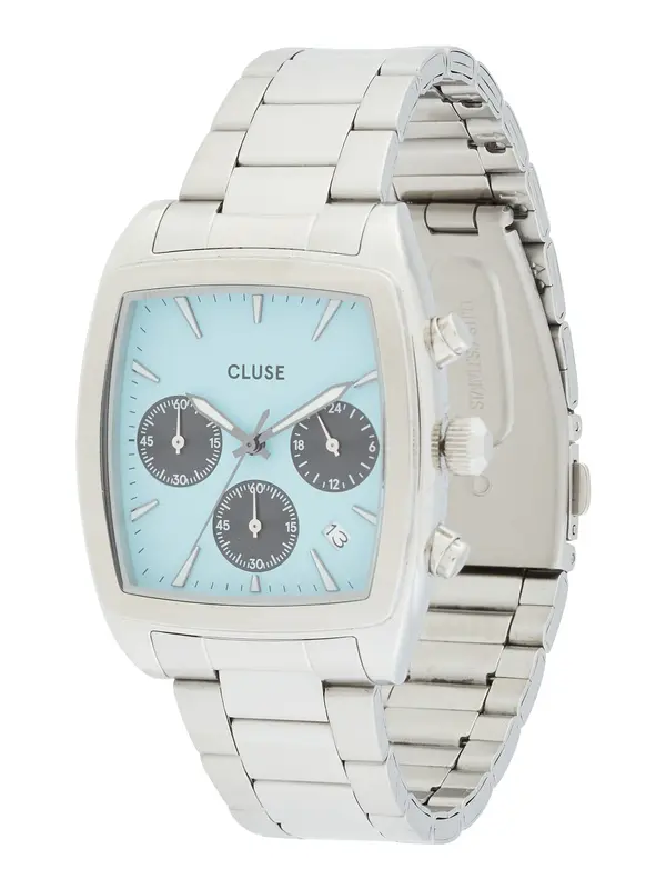CLUSE CLUSE Analogna ura 'Quartaut'  modra / srebrna