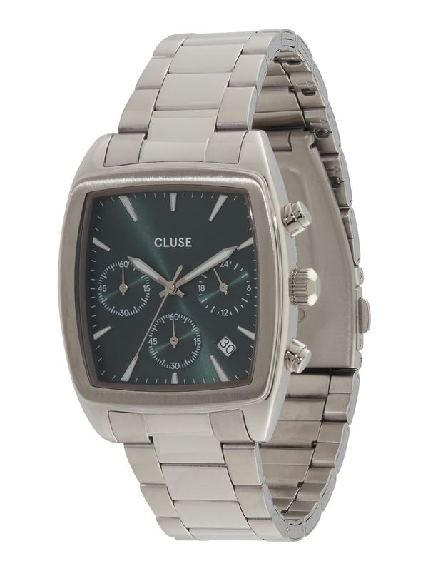 CLUSE CLUSE Analogna ura 'Quartaut'  temno zelena / srebrna / bela