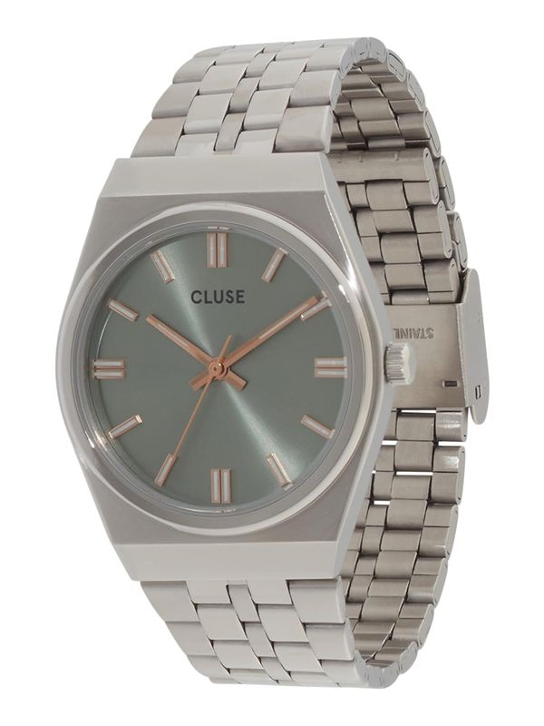 CLUSE CLUSE Analogna ura 'Retro 70's'  trst / srebrna