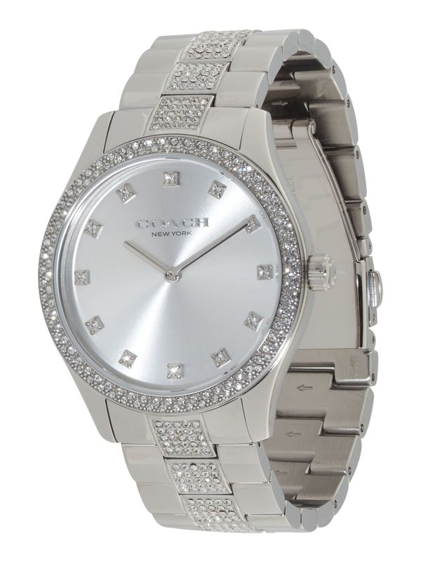 COACH COACH Analogna ura 'Brooks'  srebrna / transparentna