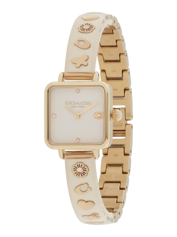 COACH COACH Analogna ura 'Cass'  zlata / off-bela