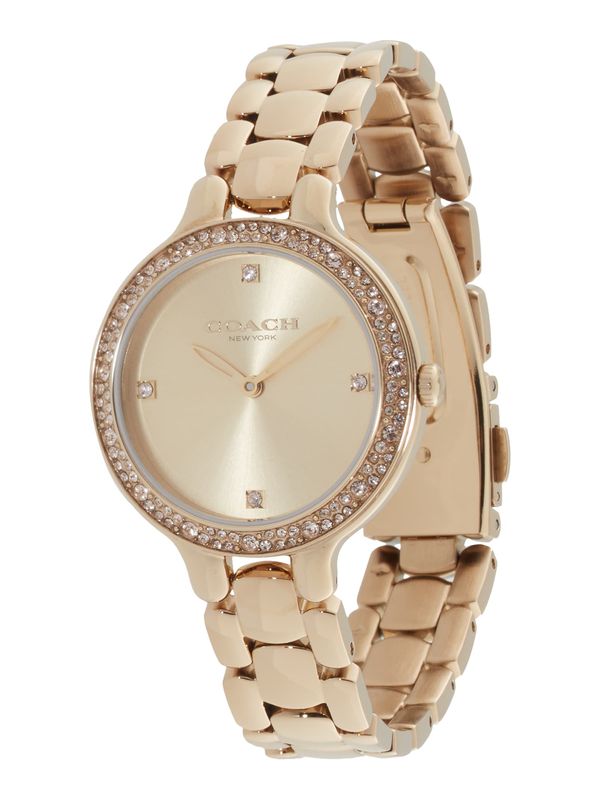 COACH COACH Analogna ura 'Chelsea'  zlata / transparentna