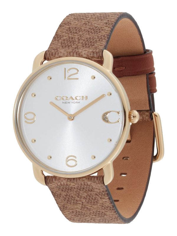 COACH COACH Analogna ura 'Elliot'  rjava / zlata