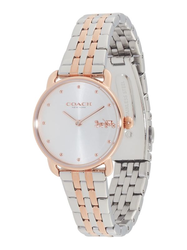 COACH COACH Analogna ura 'Elliot'  rožnato zlata / srebrna / bela