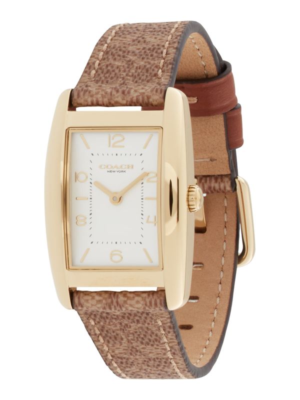 COACH COACH Analogna ura 'Reese'  rjava / zlata