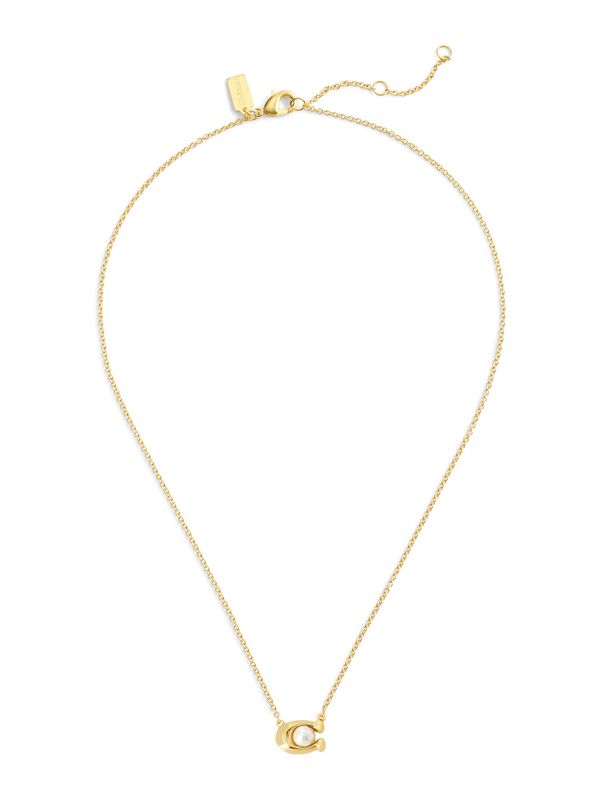 COACH COACH Verižica  zlata / bela