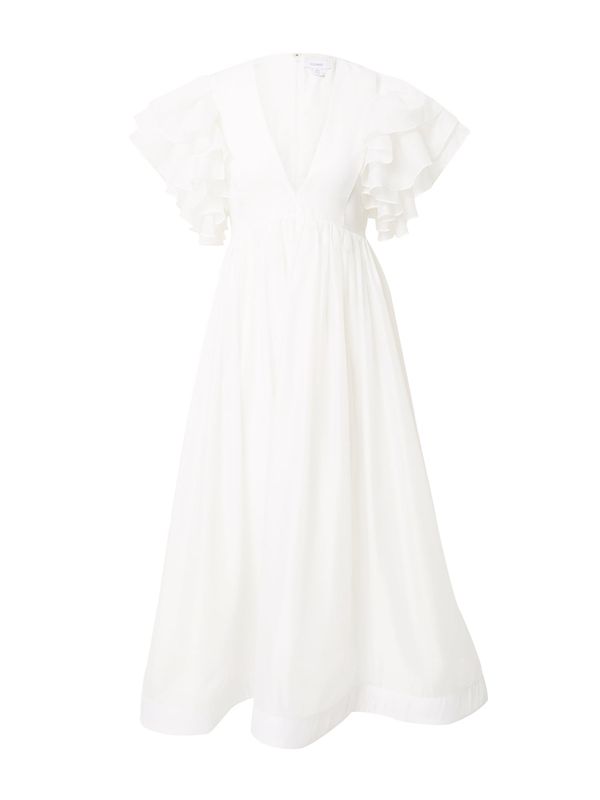 Coast Coast Obleka 'Ivory Mega Ruffle Full Skirted Dress'  off-bela