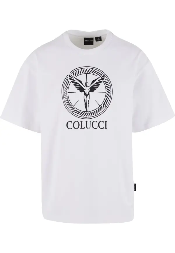 Colucci Colucci Majica 'Ikarus'  siva / črna / bela