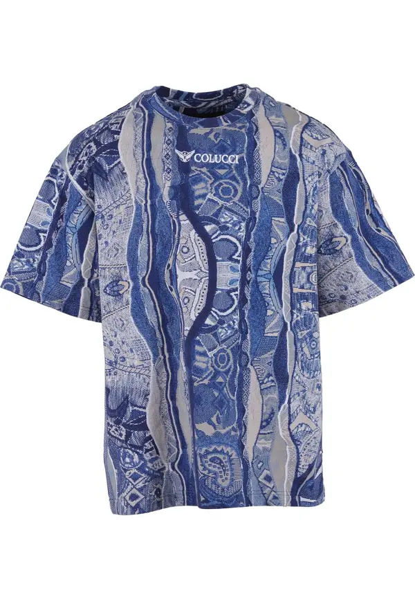 Colucci Colucci Majica  marine / encijan / siva / bela