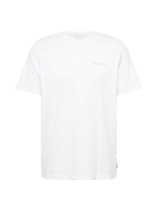COLUMBIA COLUMBIA Funkcionalna majica 'Explorers Canyon'  oranžna / bela