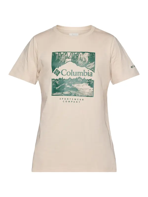 COLUMBIA COLUMBIA Funkcionalna majica  pesek / zelena
