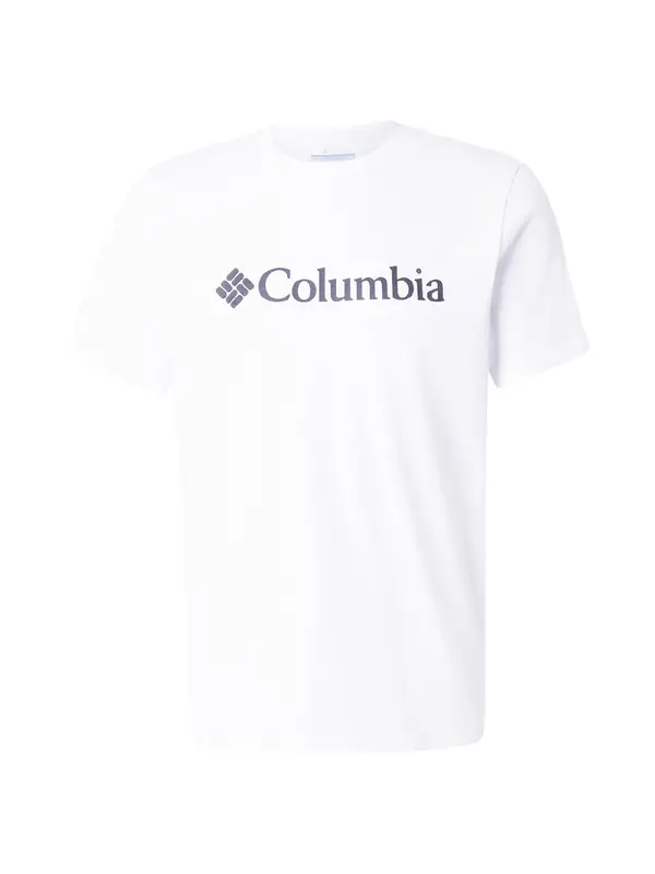 COLUMBIA COLUMBIA Majica 'CSC'  črna / bela