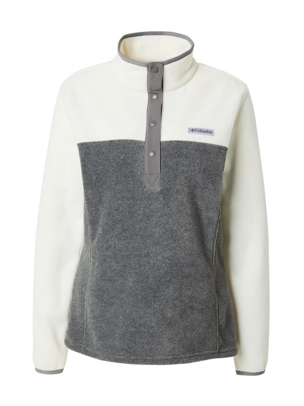 COLUMBIA COLUMBIA Športen pulover 'Benton Springs'  temno siva / bela