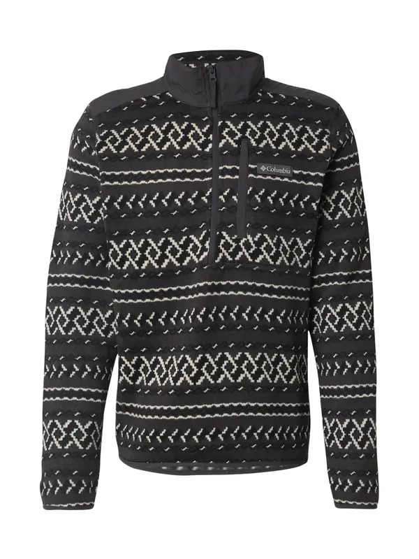 COLUMBIA COLUMBIA Športen pulover 'Weather'  temno siva / črna / bela