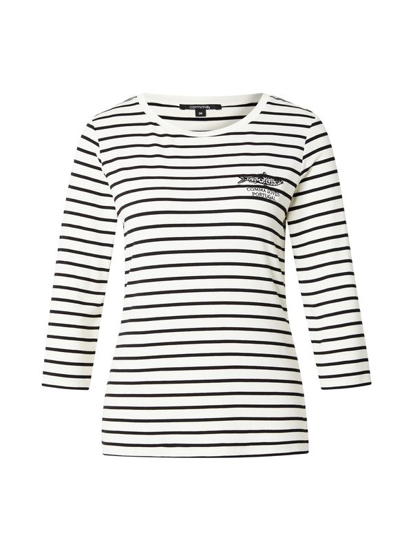 COMMA COMMA Majica  črna / bela
