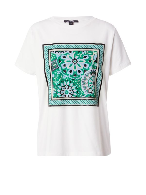 COMMA COMMA Majica  svetlo modra / zelena / črna / bela