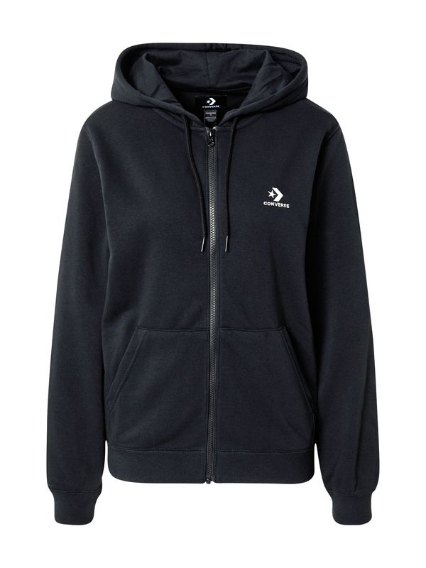 CONVERSE CONVERSE Jopa na zadrgo  črna / bela